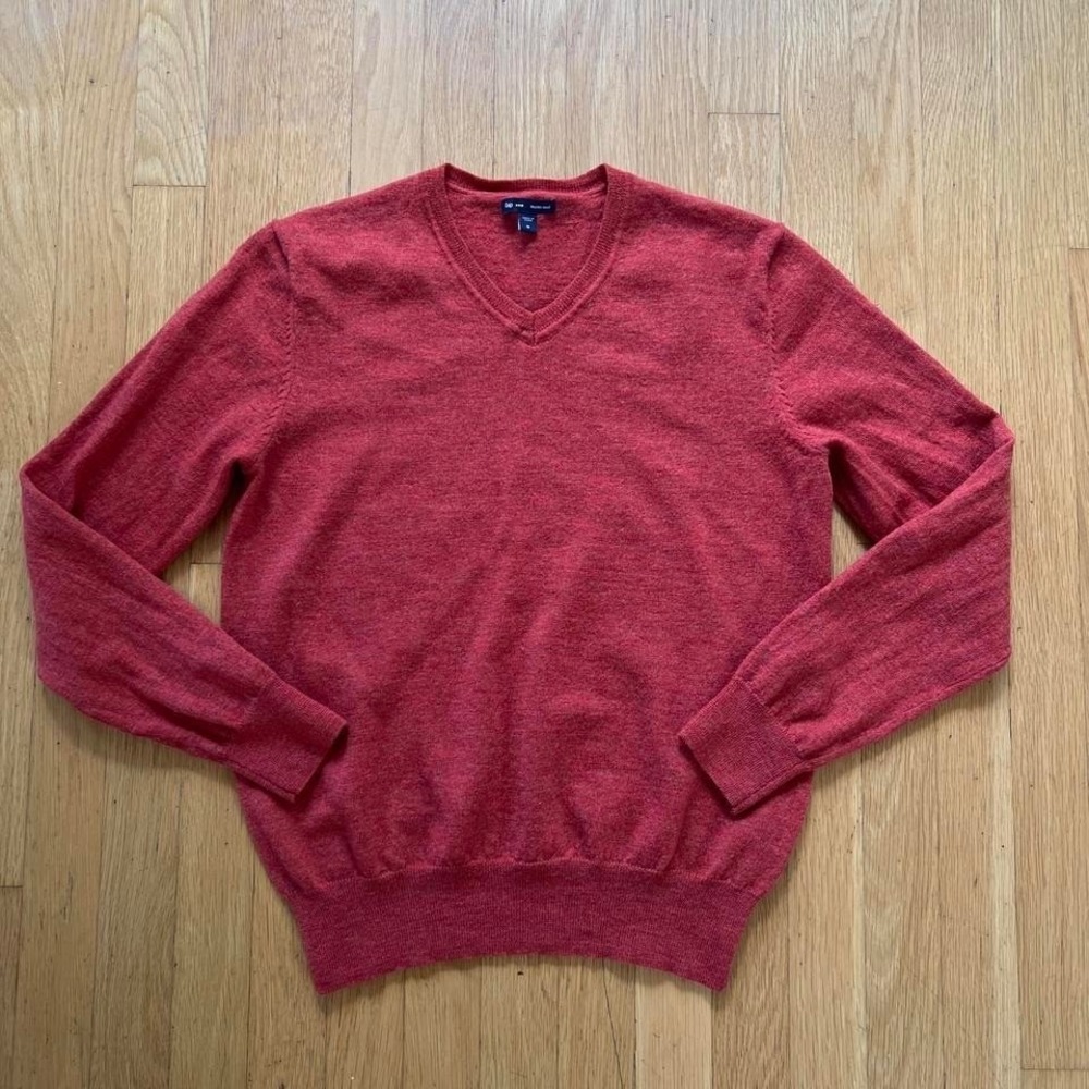 GAP Red Merino Wool Sweater Womens Medium